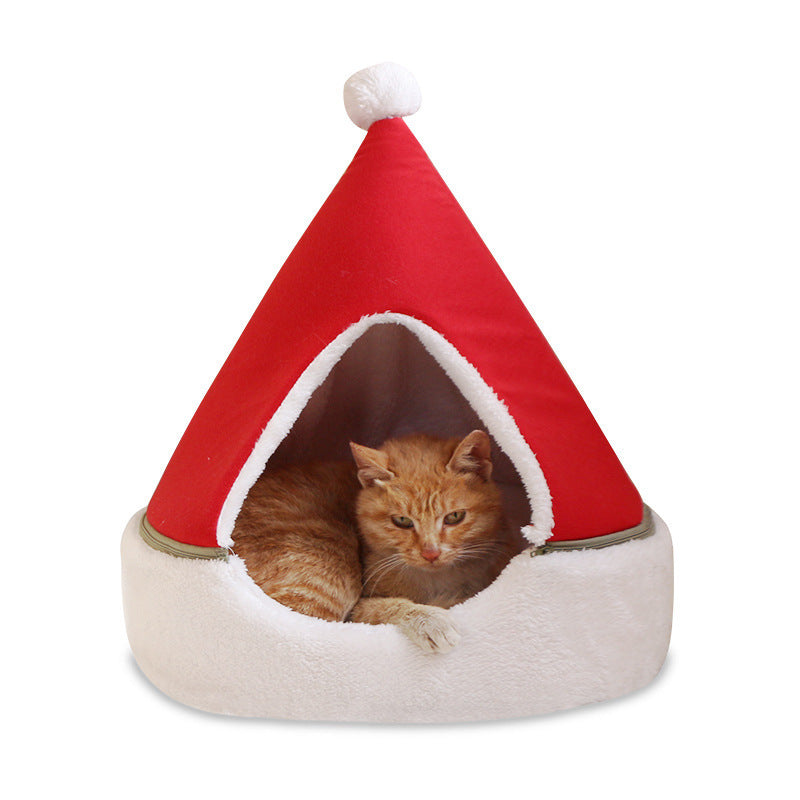 Christmas Cat Bed ā Cozy Holiday Tree Design for Cats